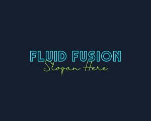 Neon Light Wordmark logo design