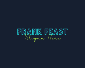 Neon Light Wordmark logo design