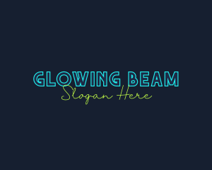 Neon Light Wordmark logo design