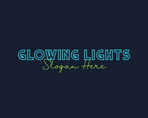 Neon Light Wordmark logo design