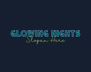 Neon Light Wordmark logo design