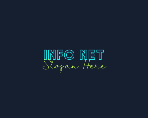 Neon Light Wordmark logo design