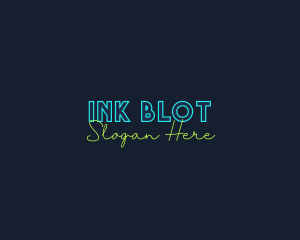 Neon Light Wordmark logo design