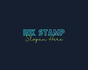 Neon Light Wordmark logo design