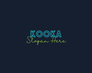 Neon Light Wordmark logo design