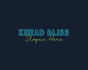 Neon Light Wordmark logo design