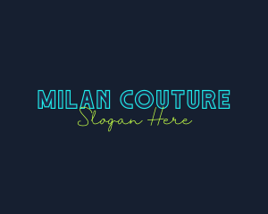 Neon Light Wordmark logo design