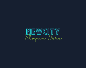 Neon Light Wordmark logo design