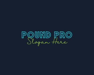 Neon Light Wordmark logo design