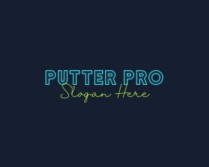 Neon Light Wordmark logo design