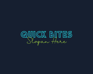 Neon Light Wordmark logo design