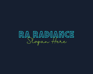 Neon Light Wordmark logo design