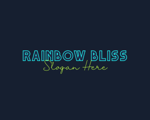 Neon Light Wordmark logo design