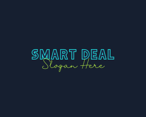 Neon Light Wordmark logo design