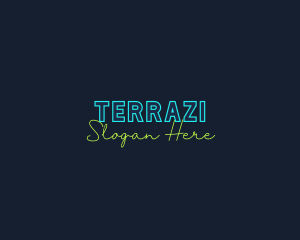 Neon Light Wordmark logo design