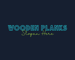 Neon Light Wordmark logo design