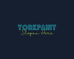 Neon Light Wordmark logo design