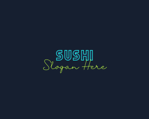 Neon Light Wordmark logo design