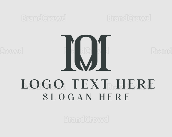 Luxury Serif Business Letter OM Logo