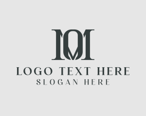 Stock Market - Luxury Serif Business Letter OM logo design