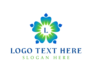 Relaxation - Wellness Flower Petals logo design