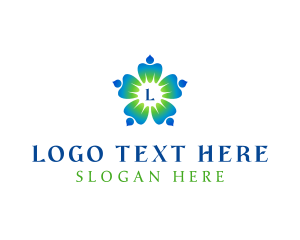 Botanical - Wellness Flower Petals logo design