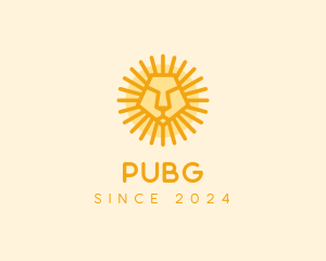 Yellow Sun Lion logo design