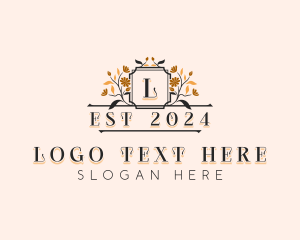 Boutique - Stylish Floral Wedding logo design