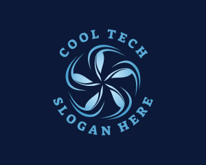 Fridge - Cold Temperature Fan logo design