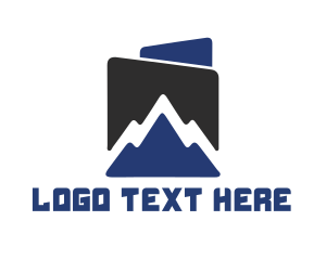 Glacier - Blue Mountain Peak logo design