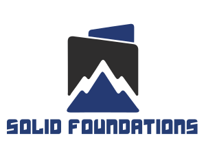 Blue - Blue Mountain Peak logo design