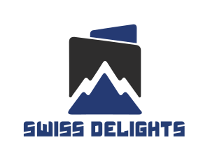 Swiss - Blue Mountain Peak logo design