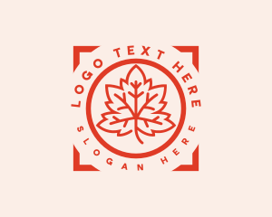 Red Tree - Canada Maple Leaf logo design