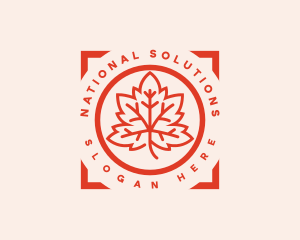 National - Canada Maple Leaf logo design