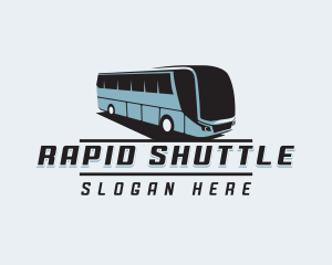 Shuttle - Bus Tourist Shuttle logo design