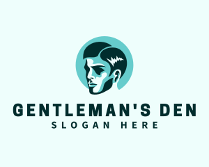 Handsome Man Face logo design