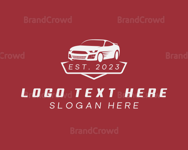 Sports Car Transportation Logo