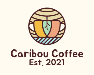 Herbal Coffee Cup logo design