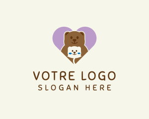 Cute Teddy Bear Logo