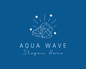 Aquamarine - Sparkling Precious Stones logo design