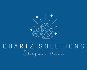 Quartz - Sparkling Precious Stones logo design