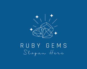 Ruby - Sparkling Precious Stones logo design