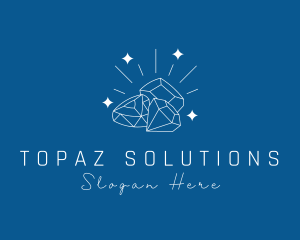 Topaz - Sparkling Precious Stones logo design