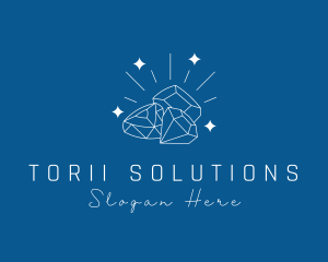 Sparkling Precious Stones logo design