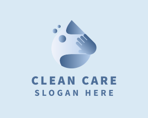 Hygienic - Droplet Hand Cleaning logo design