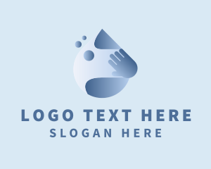 Droplet Hand Cleaning Logo