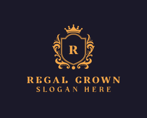 Shield Crown Royalty logo design