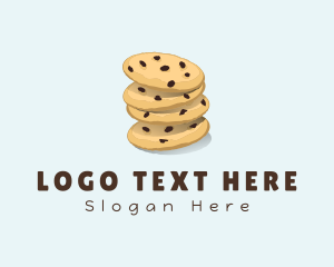 Tin Can - Chocolate Chip Cookie Stack logo design