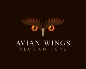 Avian Owl Eyes logo design