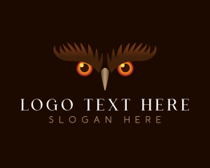 Animal - Avian Owl Eyes logo design